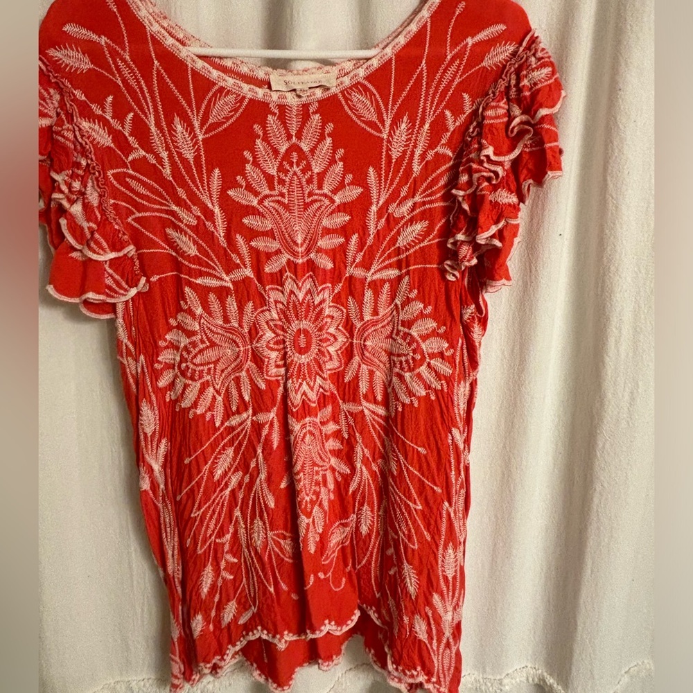 Orange & Cream Top